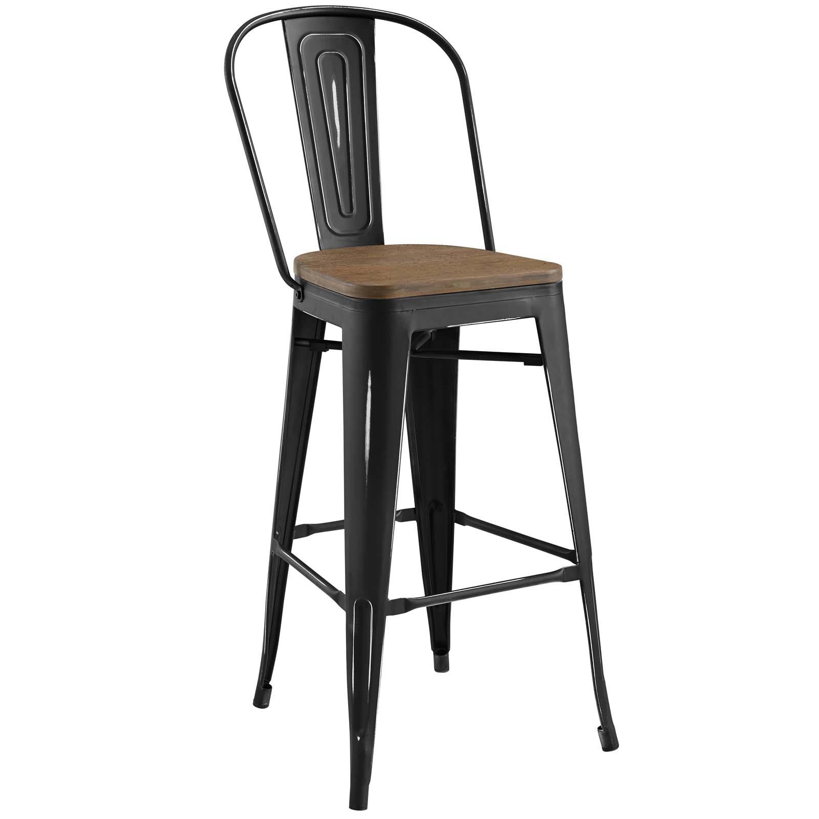 Modway Furniture Modern Promenade Bar Stool Set of 2 - EEI-3896