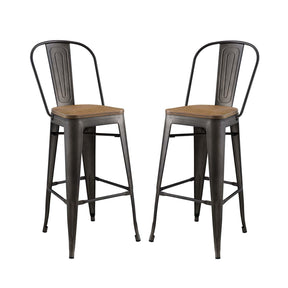 Modway Furniture Modern Promenade Bar Stool Set of 2 - EEI-3896