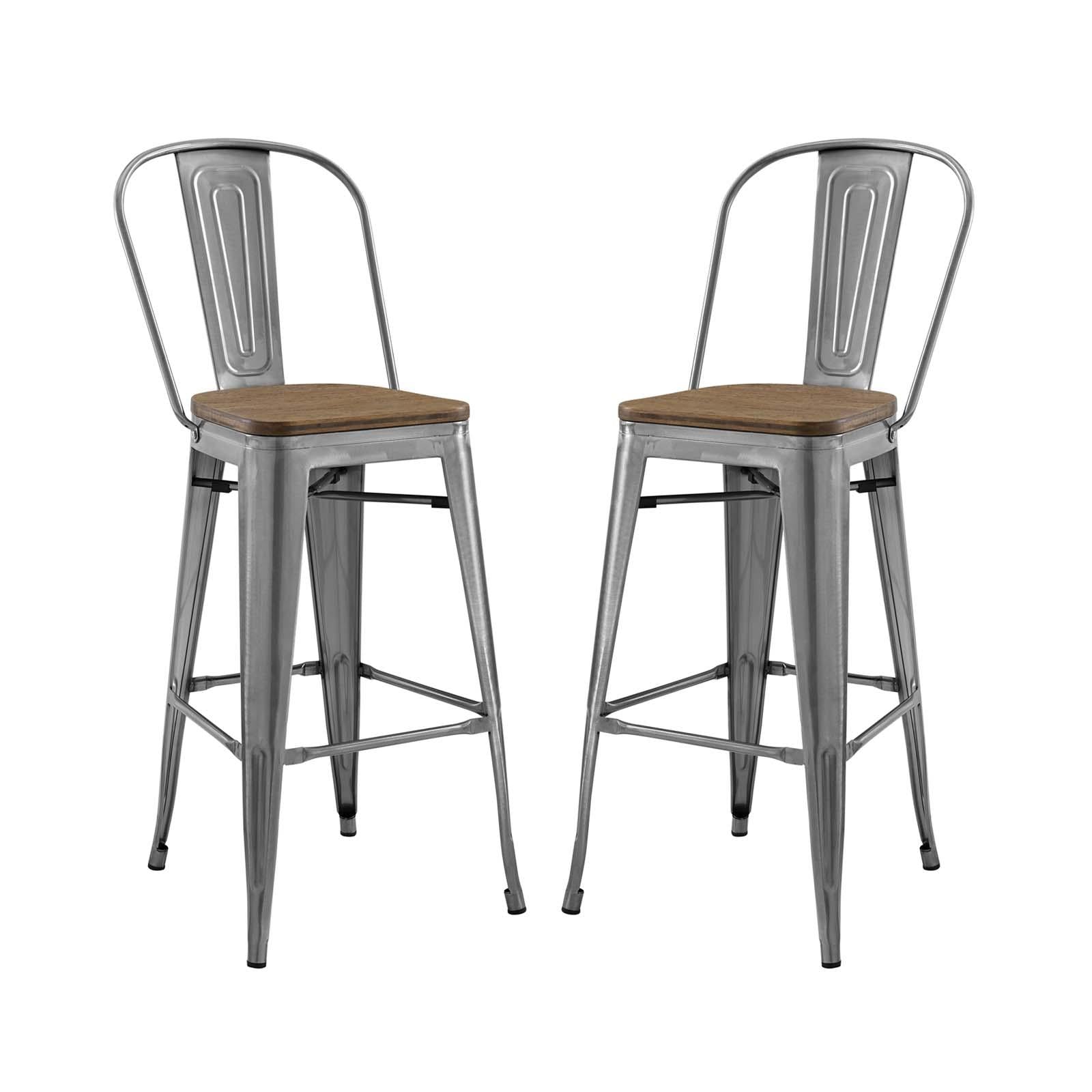 Modway Furniture Modern Promenade Bar Stool Set of 2 - EEI-3896