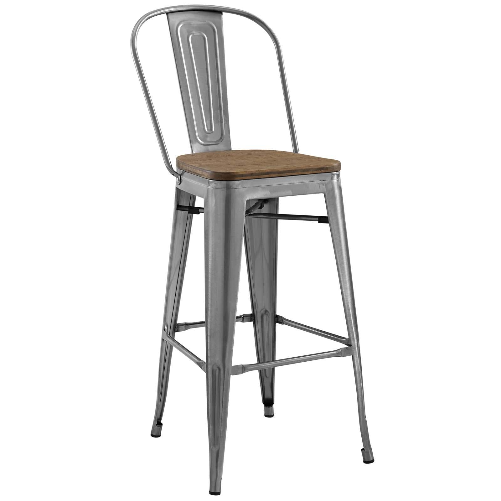 Modway Furniture Modern Promenade Bar Stool Set of 2 - EEI-3896