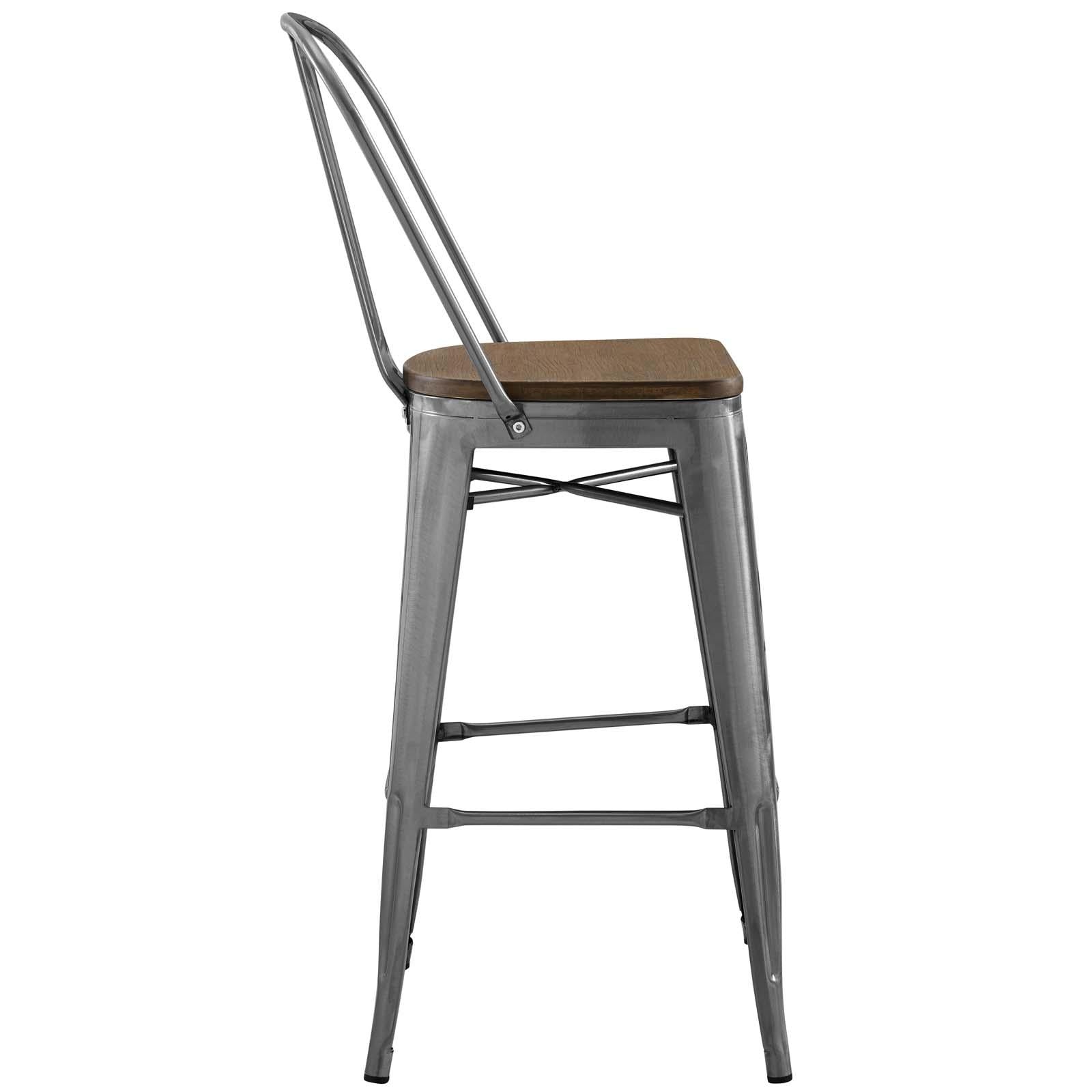 Modway Furniture Modern Promenade Bar Stool Set of 2 - EEI-3896