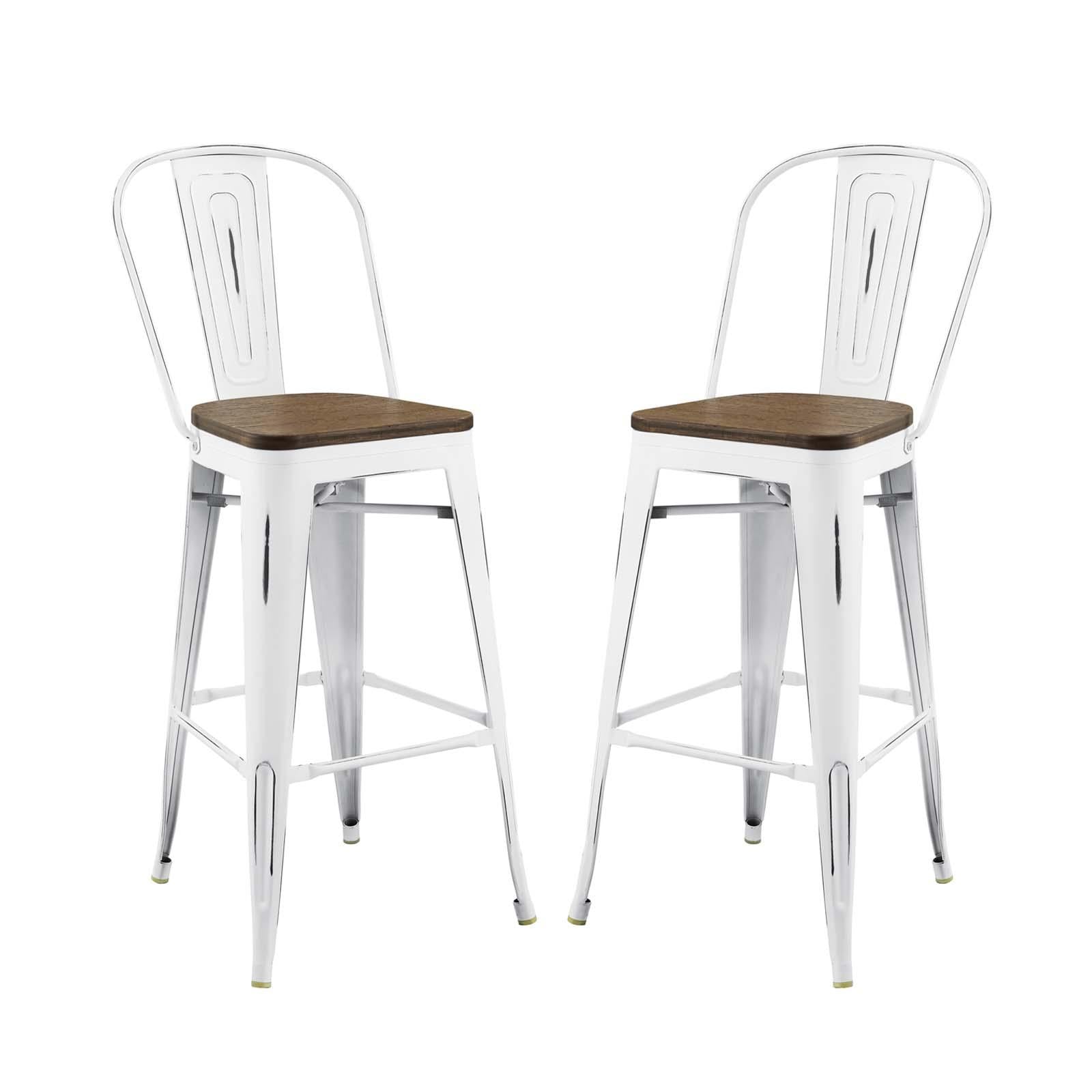 Modway Furniture Modern Promenade Bar Stool Set of 2 - EEI-3896