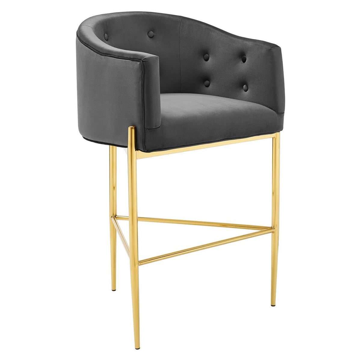 Modway Furniture Modern Savour Tufted Performance Velvet Bar Stool - EEI-3911