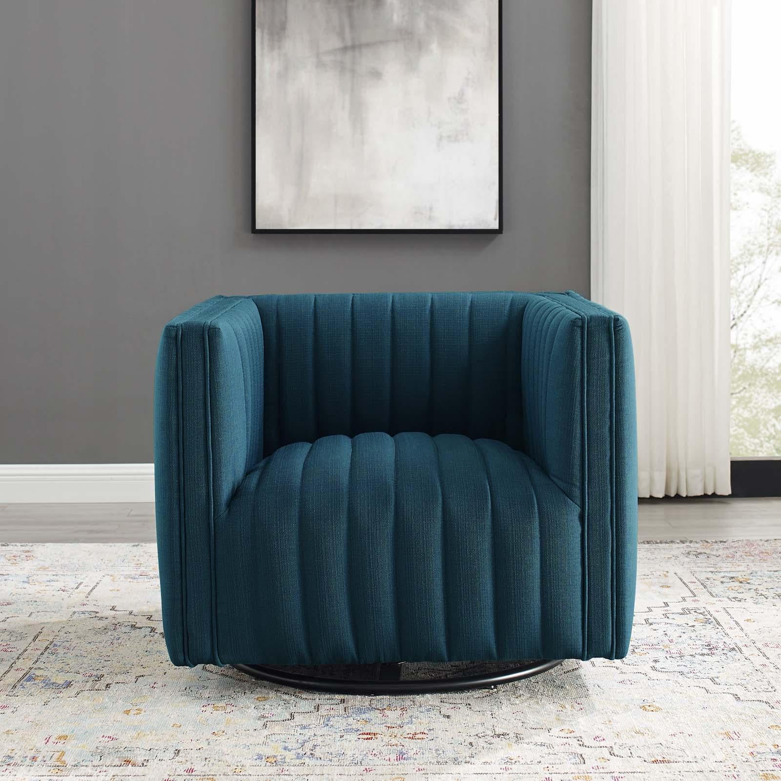 Modway Furniture Modern Conjure Tufted Swivel Upholstered Armchair - EEI-3926