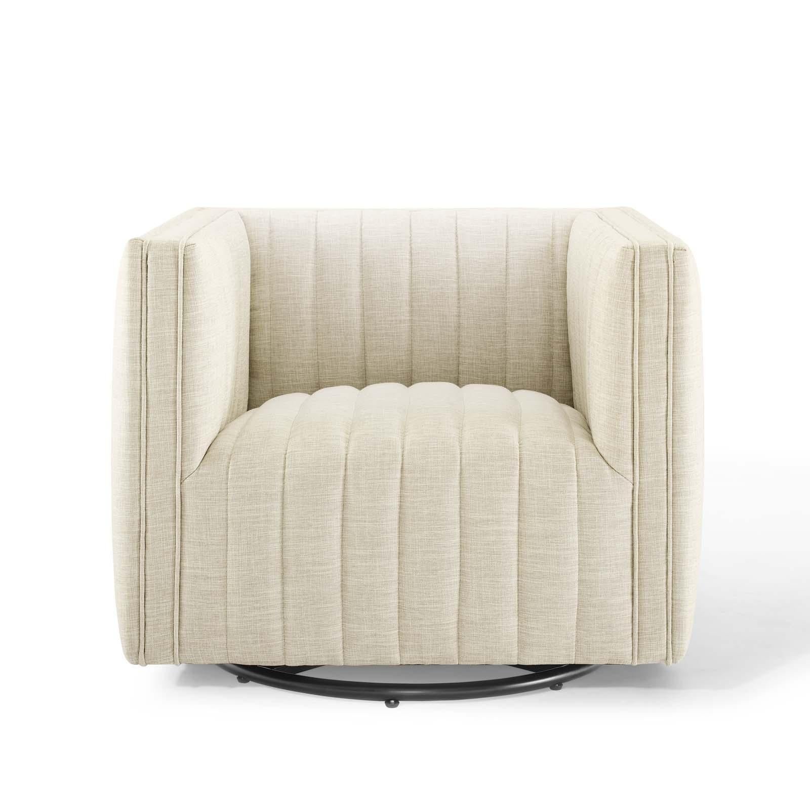 Modway Furniture Modern Conjure Tufted Swivel Upholstered Armchair - EEI-3926