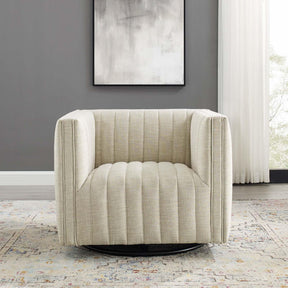 Modway Furniture Modern Conjure Tufted Swivel Upholstered Armchair - EEI-3926