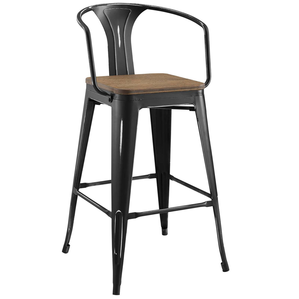 Modway Furniture Modern Promenade Bar Stool Set of 2 - EEI-3954