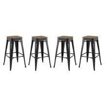 Modway Furniture Modern Promenade Bar Stool Set of 4 - EEI-3957