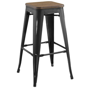 Modway Furniture Modern Promenade Bar Stool Set of 4 - EEI-3957