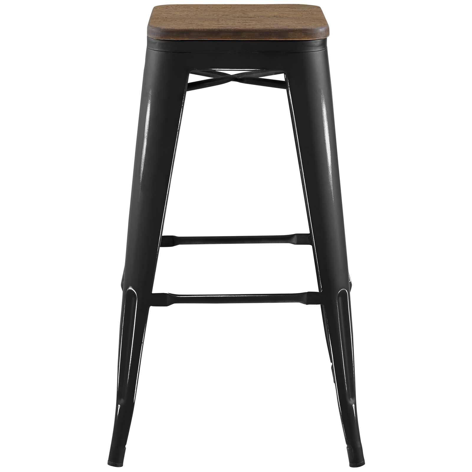 Modway Furniture Modern Promenade Bar Stool Set of 4 - EEI-3957