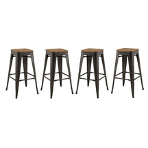 Modway Furniture Modern Promenade Bar Stool Set of 4 - EEI-3957