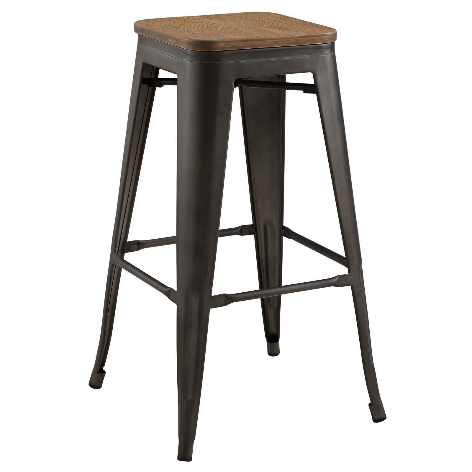 Modway Furniture Modern Promenade Bar Stool Set of 4 - EEI-3957