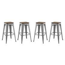 Modway Furniture Modern Promenade Bar Stool Set of 4 - EEI-3957