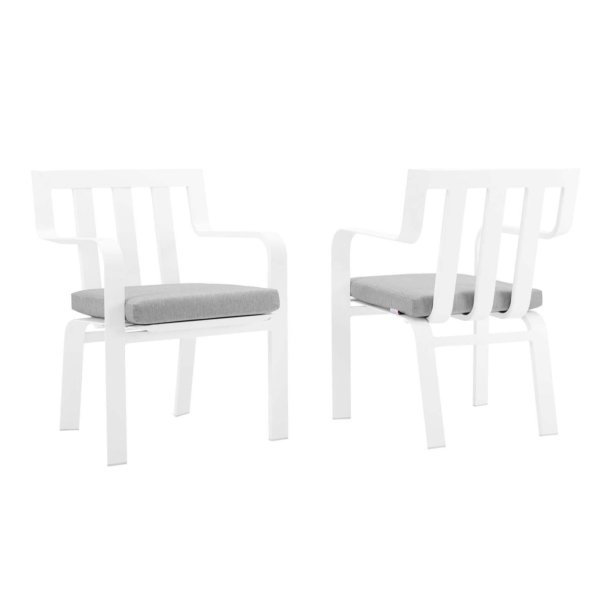 Modway Furniture Modern Baxley Outdoor Patio Aluminum Armchair Set of 2 - EEI-3961