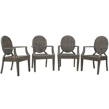 Modway Furniture Modern Casper Outdoor Patio Dining Armchair Set of 4 - EEI-4013