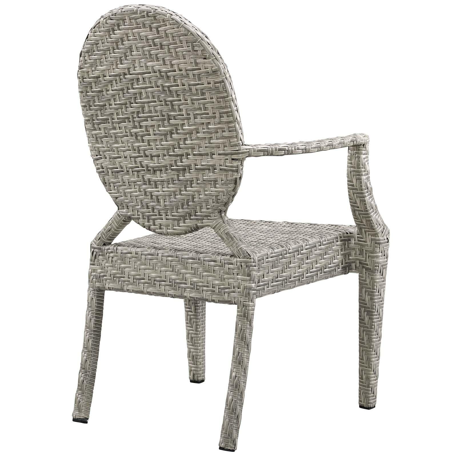 Modway Furniture Modern Casper Outdoor Patio Dining Armchair Set of 4 - EEI-4013