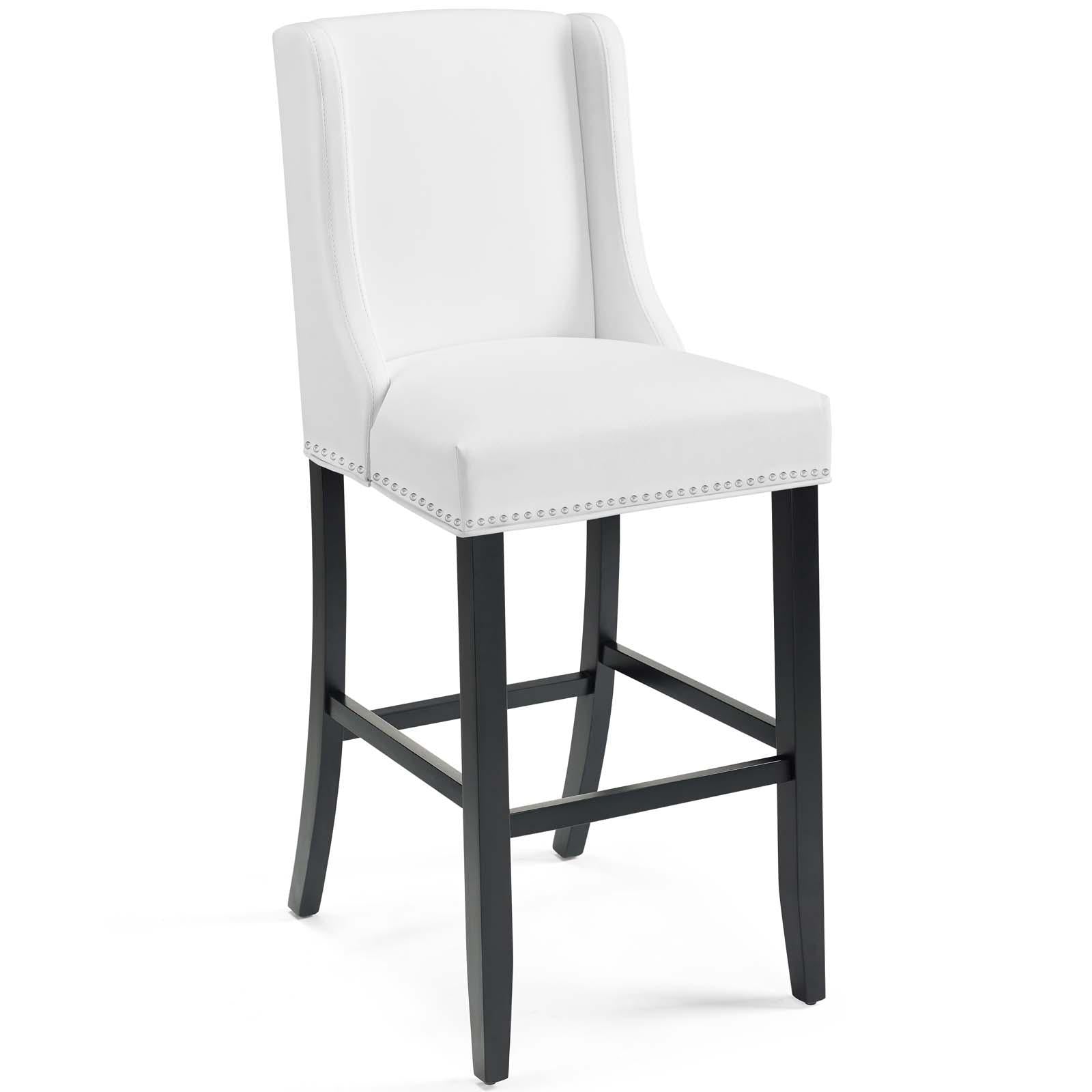 Modway Furniture Modern Baron Bar Stool Faux Leather Set of 2 - EEI-4019