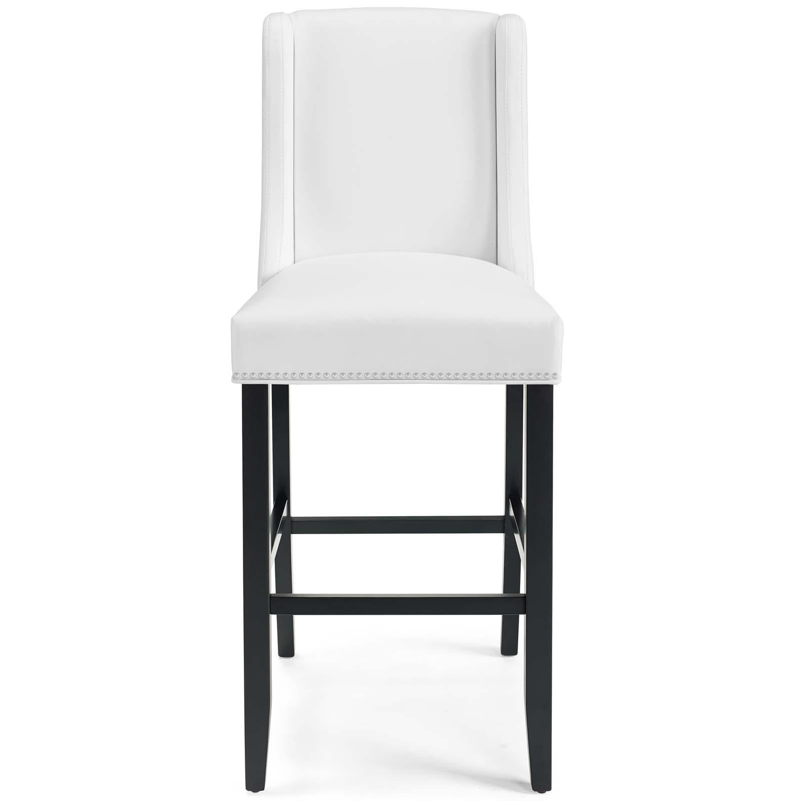 Modway Furniture Modern Baron Bar Stool Faux Leather Set of 2 - EEI-4019