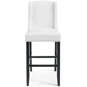 Modway Furniture Modern Baron Bar Stool Faux Leather Set of 2 - EEI-4019