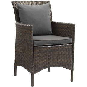 Modway Furniture Modern Conduit Outdoor Patio Wicker Rattan Dining Armchair Set of 2 - EEI-4030