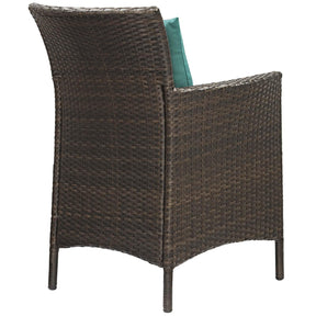 Modway Furniture Modern Conduit Outdoor Patio Wicker Rattan Dining Armchair Set of 2 - EEI-4030