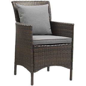 Modway Furniture Modern Conduit Outdoor Patio Wicker Rattan Dining Armchair Set of 2 - EEI-4030