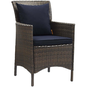 Modway Furniture Modern Conduit Outdoor Patio Wicker Rattan Dining Armchair Set of 2 - EEI-4030