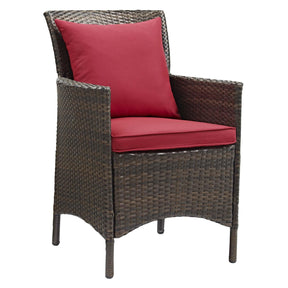 Modway Furniture Modern Conduit Outdoor Patio Wicker Rattan Dining Armchair Set of 2 - EEI-4030