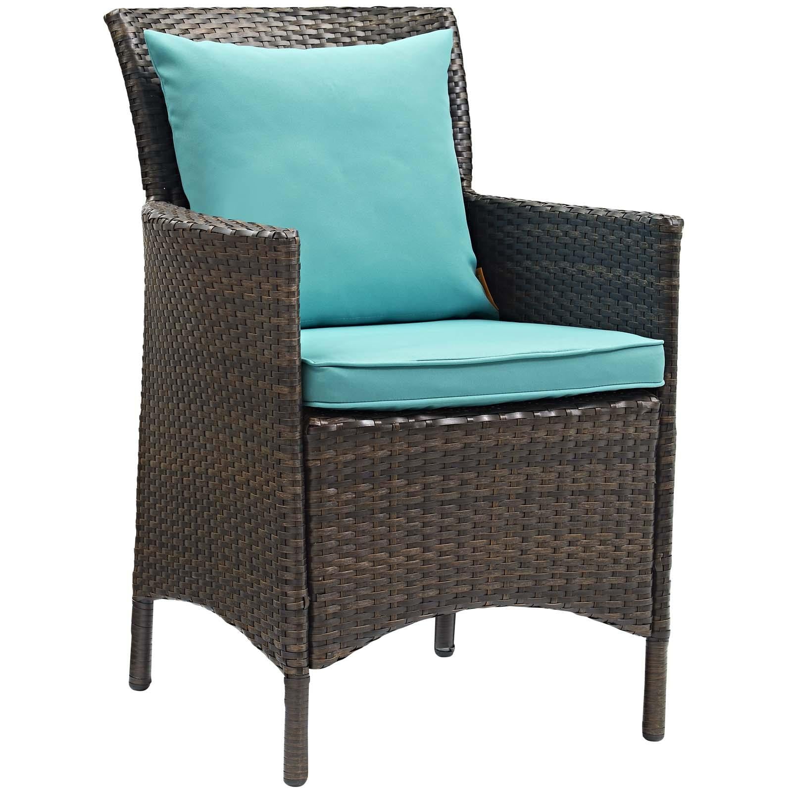 Modway Furniture Modern Conduit Outdoor Patio Wicker Rattan Dining Armchair Set of 2 - EEI-4030