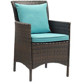 Modway Furniture Modern Conduit Outdoor Patio Wicker Rattan Dining Armchair Set of 2 - EEI-4030