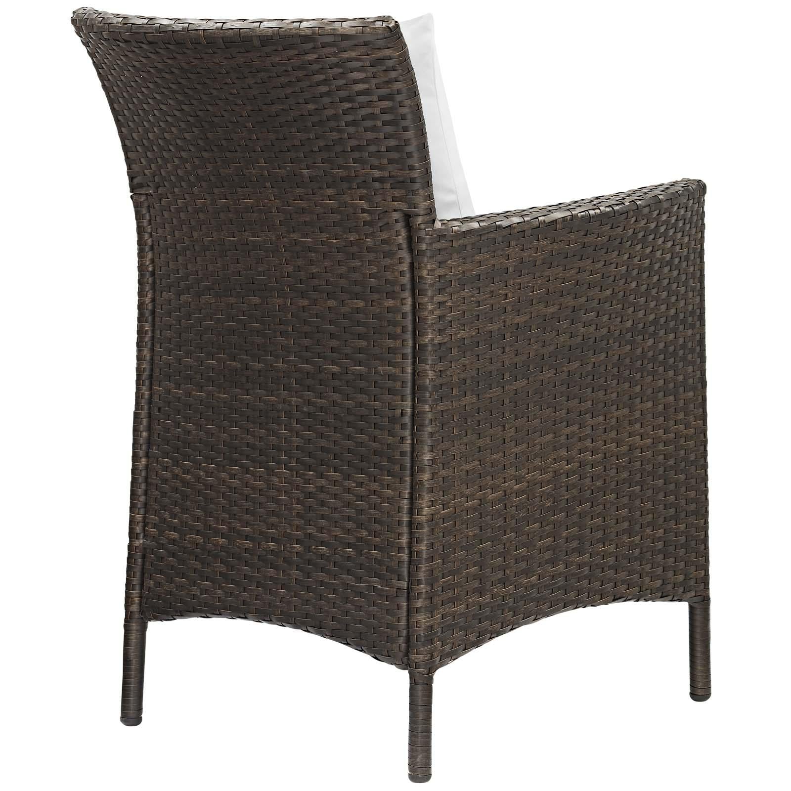 Modway Furniture Modern Conduit Outdoor Patio Wicker Rattan Dining Armchair Set of 2 - EEI-4030