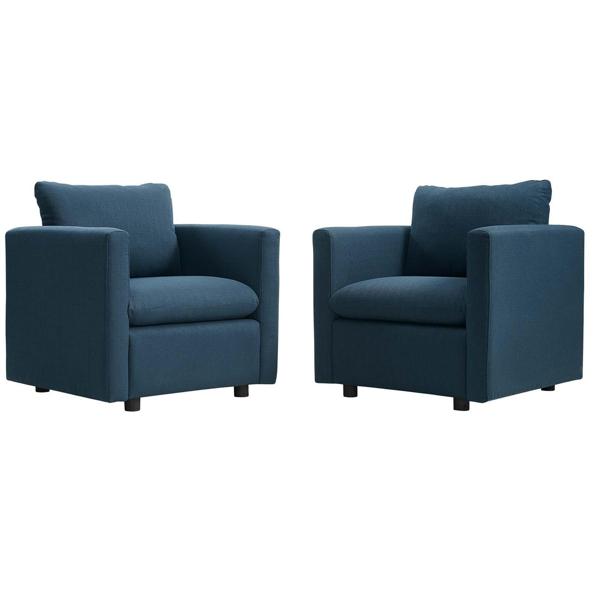 Modway Furniture Modern Activate Upholstered Fabric Armchair Set of 2 - EEI-4078