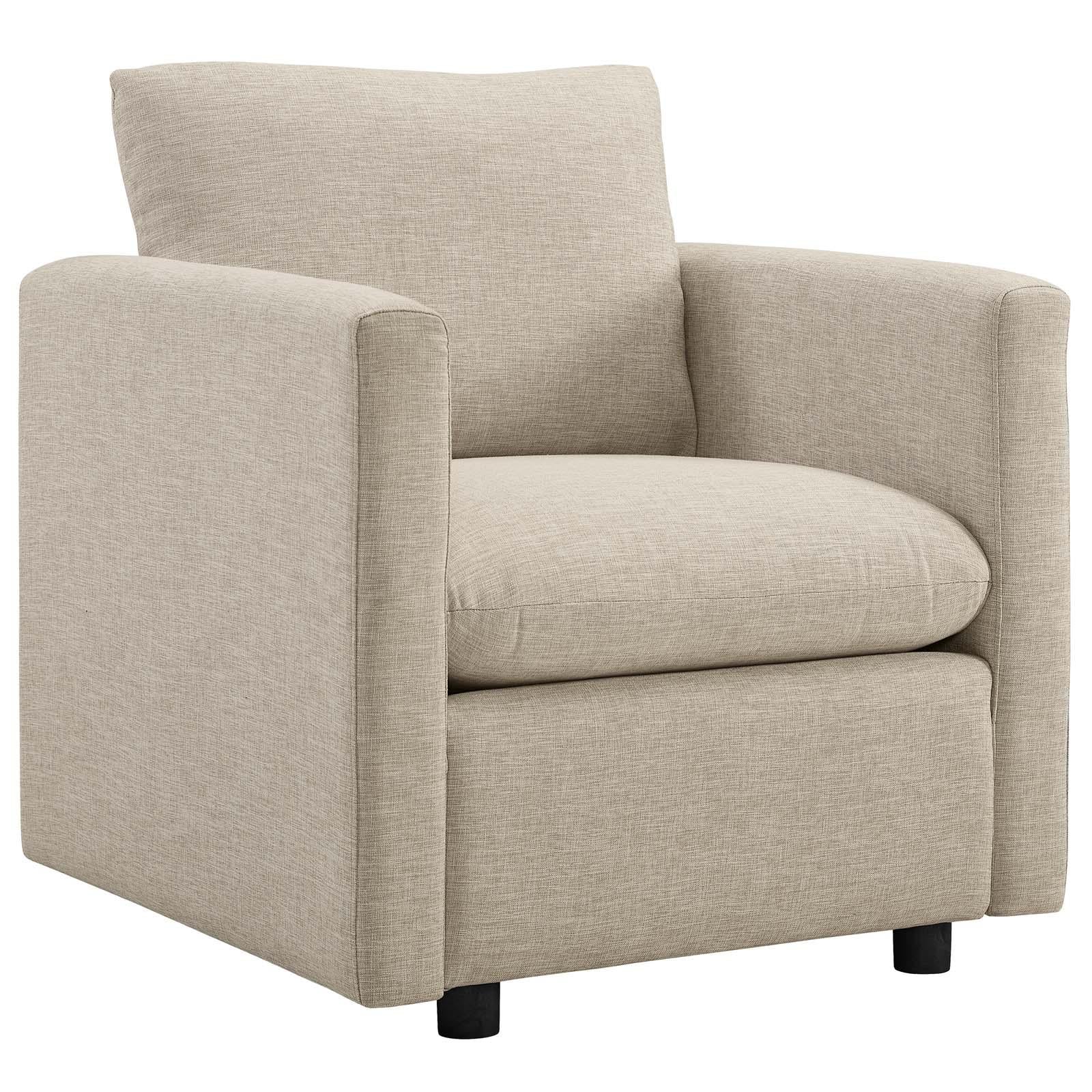 Modway Furniture Modern Activate Upholstered Fabric Armchair Set of 2 - EEI-4078