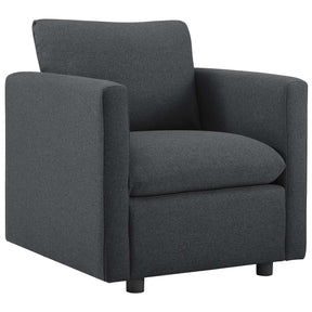 Modway Furniture Modern Activate Upholstered Fabric Armchair Set of 2 - EEI-4078