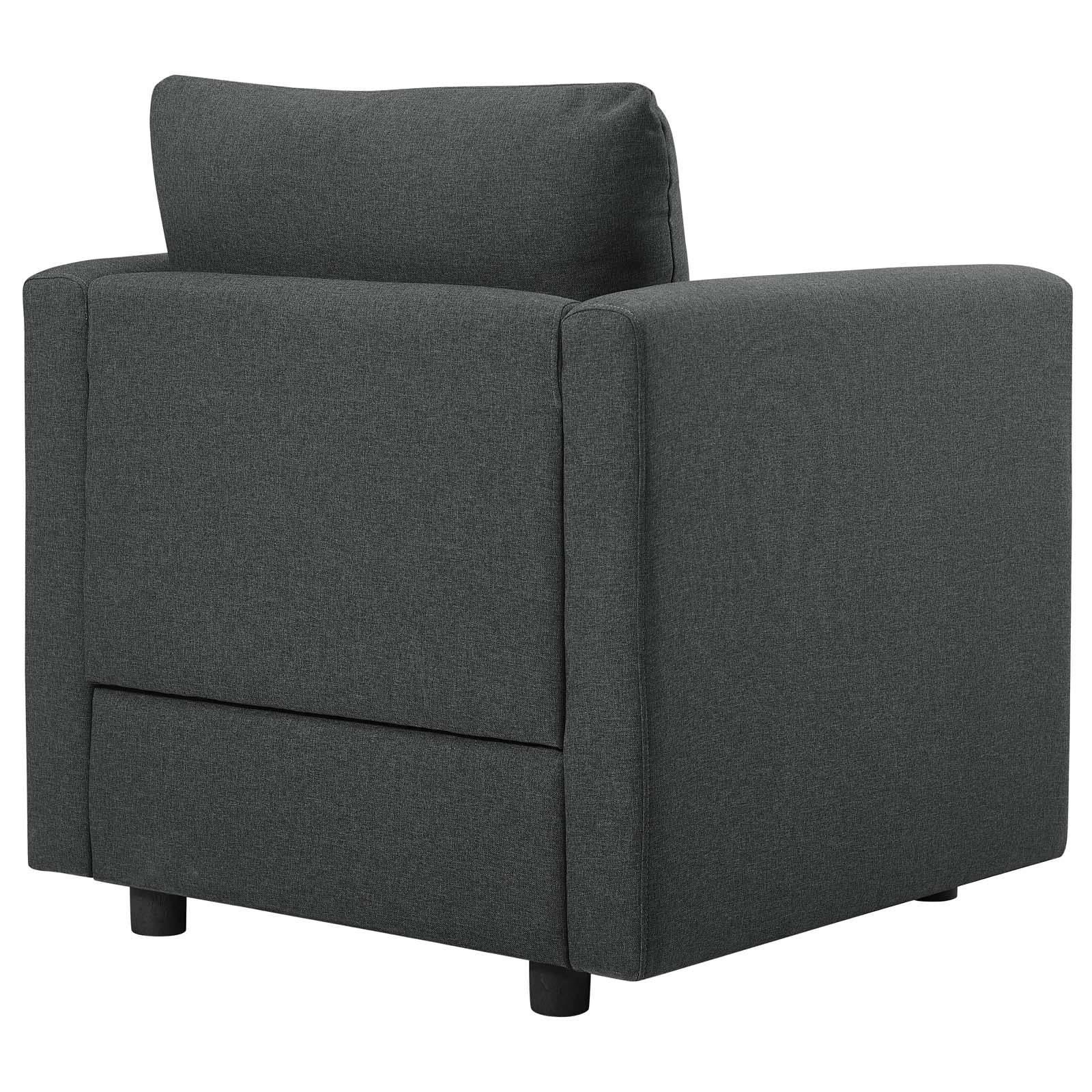 Modway Furniture Modern Activate Upholstered Fabric Armchair Set of 2 - EEI-4078