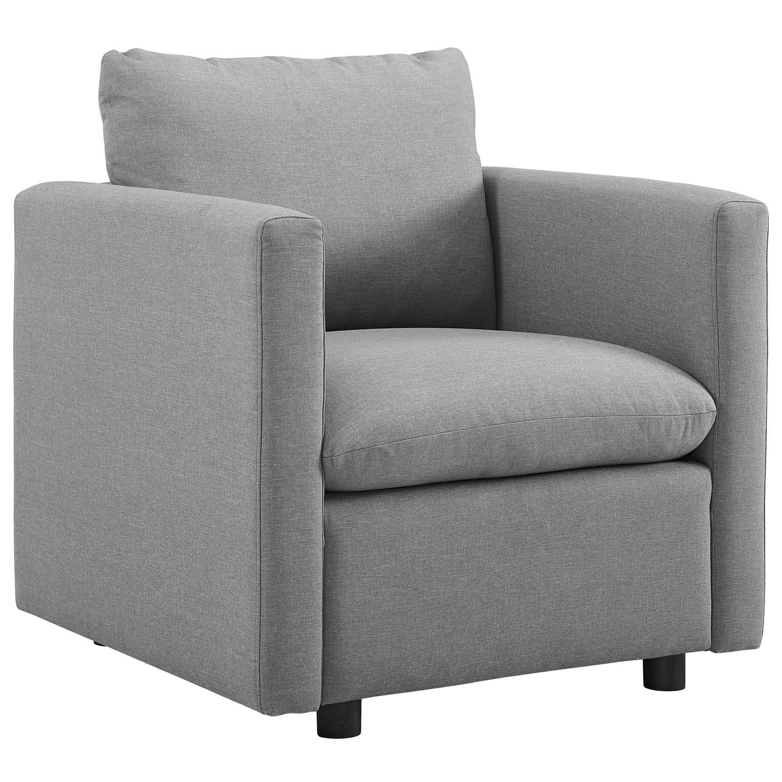 Modway Furniture Modern Activate Upholstered Fabric Armchair Set of 2 - EEI-4078