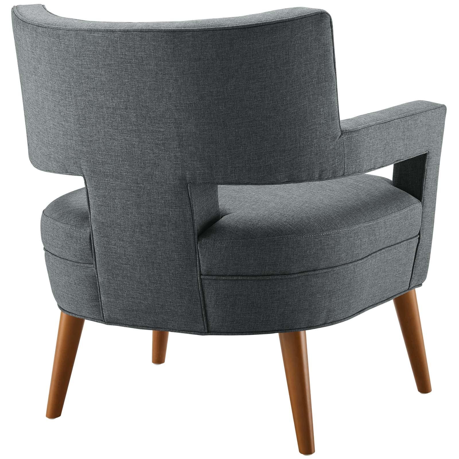 Modway Furniture Modern Sheer Upholstered Fabric Armchair Set of 2 - EEI-4082