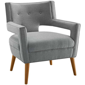 Modway Furniture Modern Sheer Upholstered Fabric Armchair Set of 2 - EEI-4082