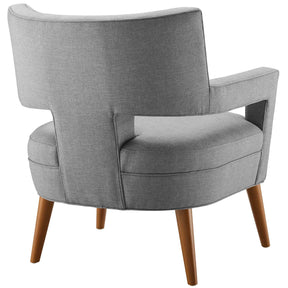 Modway Furniture Modern Sheer Upholstered Fabric Armchair Set of 2 - EEI-4082