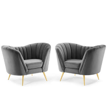 Modway Furniture Modern Opportunity Performance Velvet Armchair Set of 2 - EEI-4088