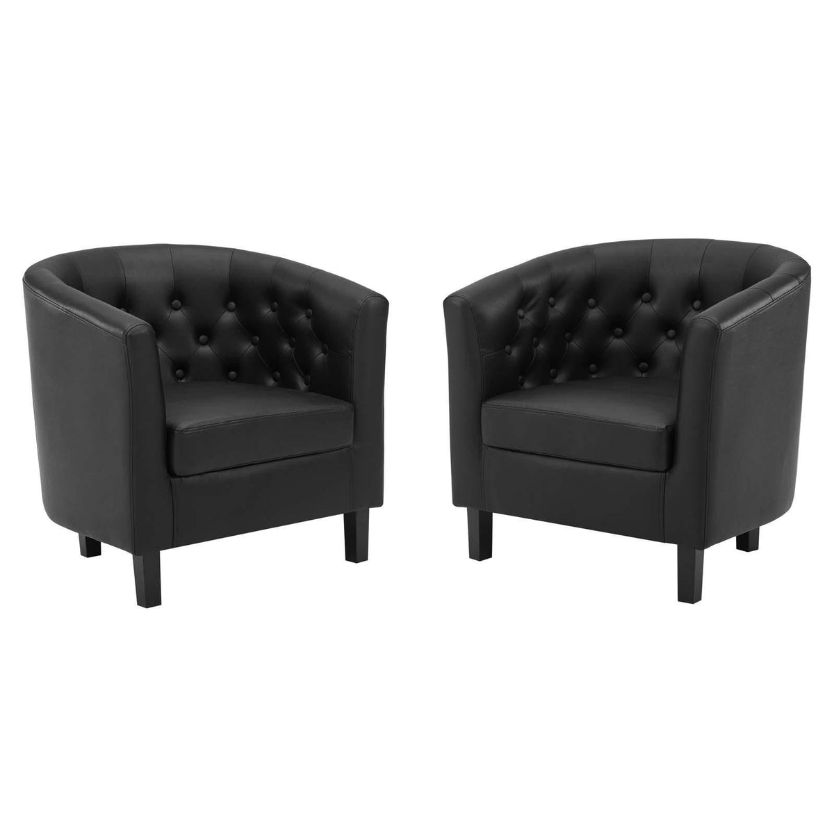 Modway Furniture Modern Prospect Upholstered Vinyl Armchair Set of 2 - EEI-4110