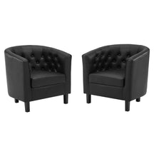 Modway Furniture Modern Prospect Upholstered Vinyl Armchair Set of 2 - EEI-4110