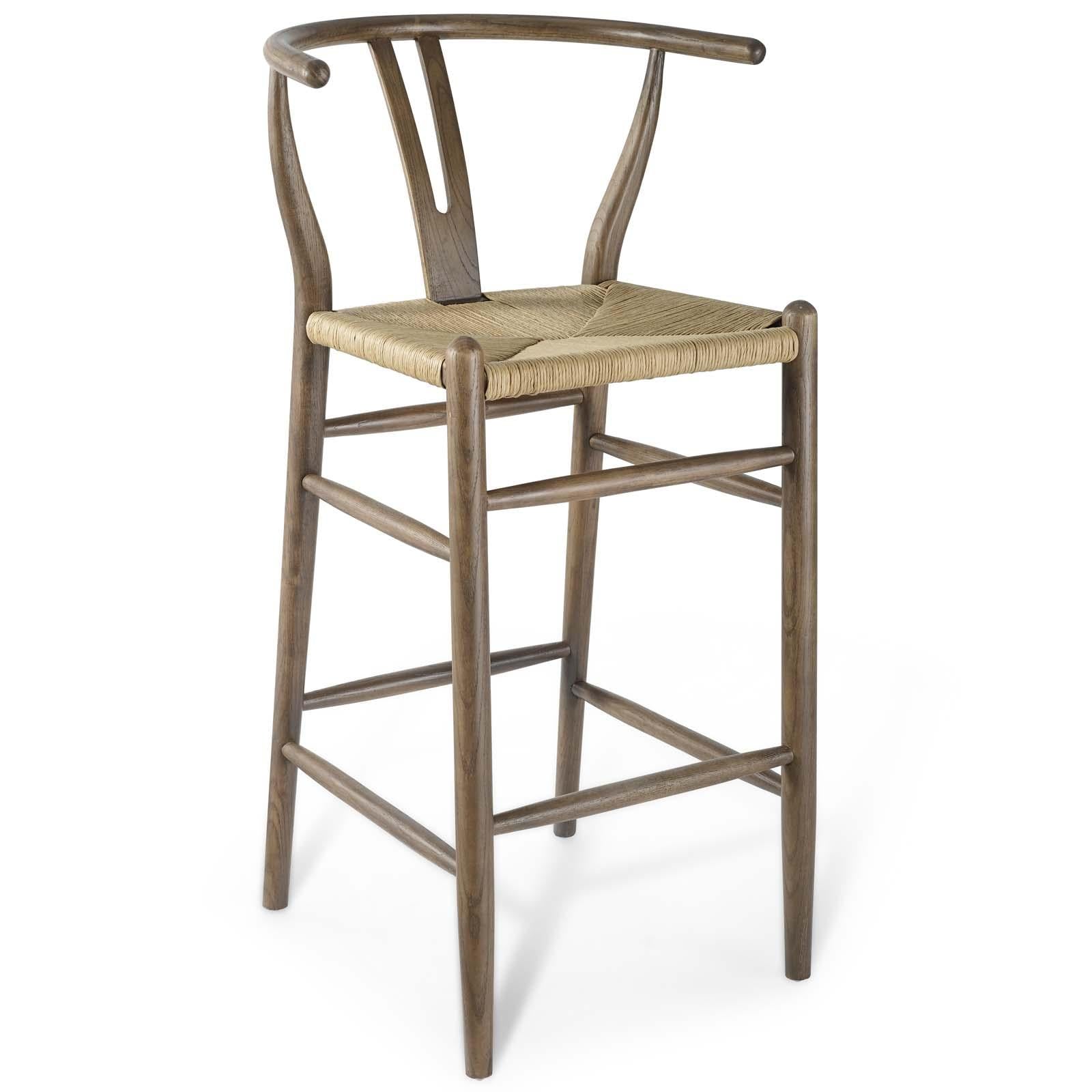 Modway Furniture Modern Amish Wood Bar Stool Set of 2 - EEI-4166