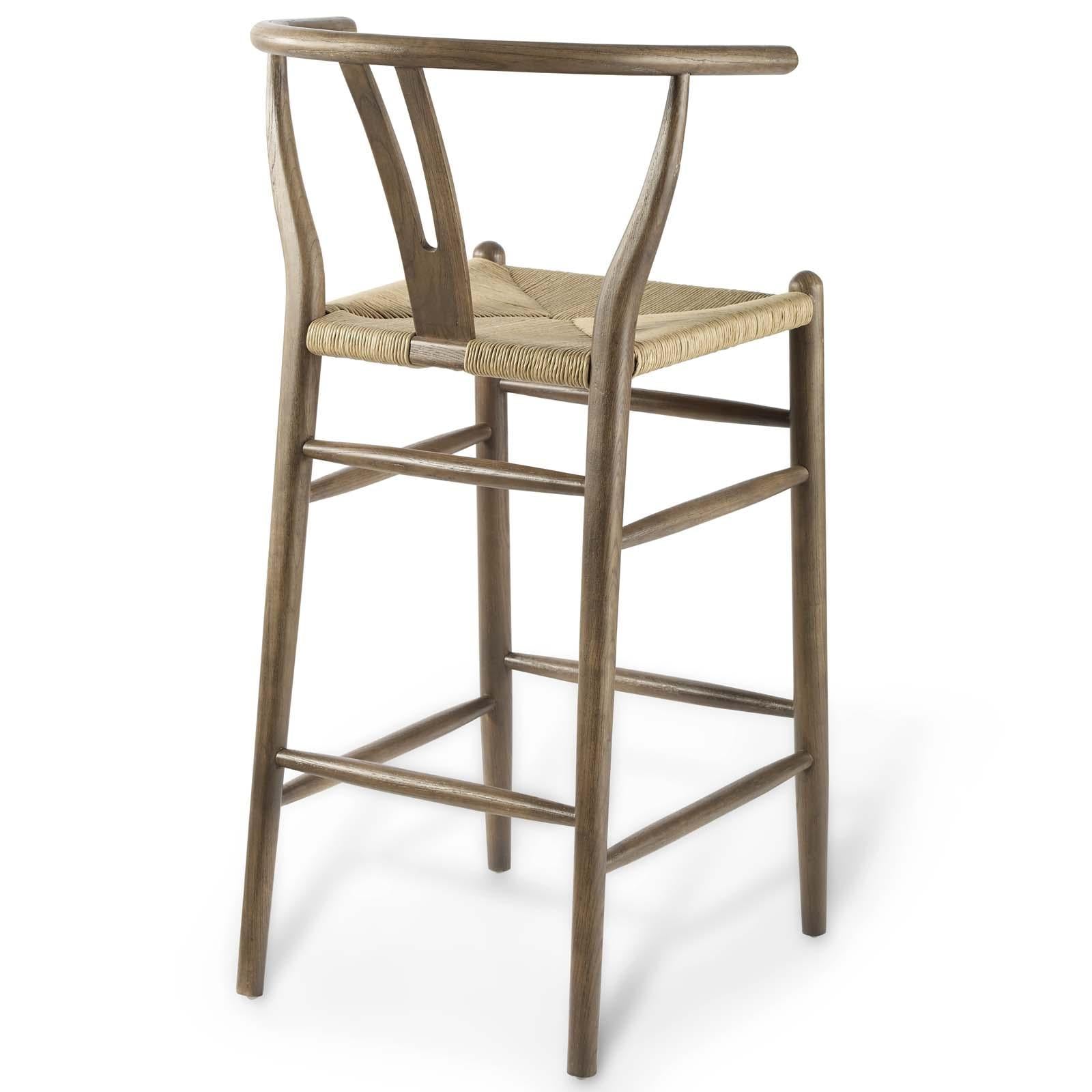 Modway Furniture Modern Amish Wood Bar Stool Set of 2 - EEI-4166