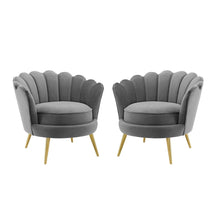 Modway Furniture Modern Admire Accent Armchair Performance Velvet Set of 2 - EEI-4294