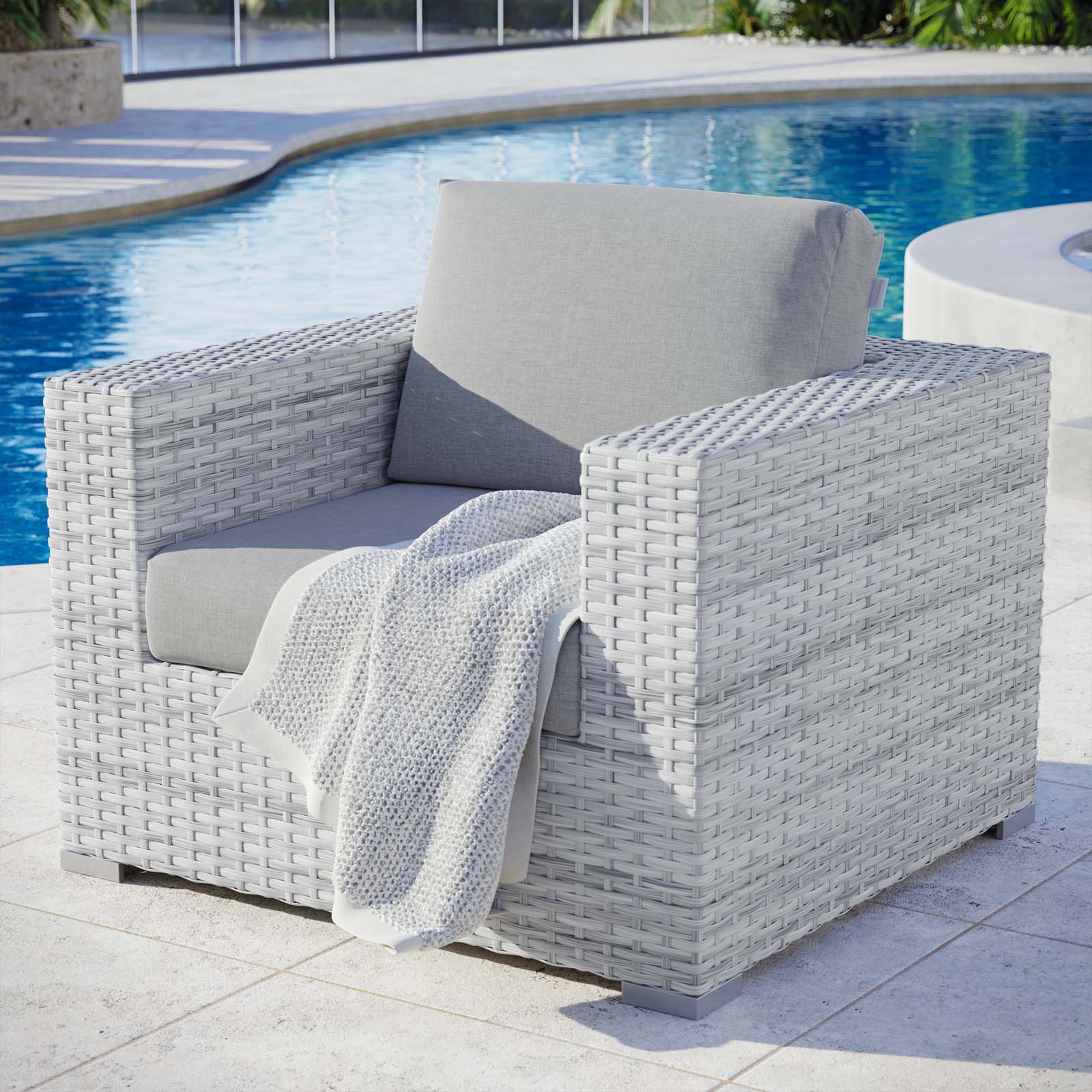 Modway Furniture Modern Convene Outdoor Patio Armchair - EEI-4297