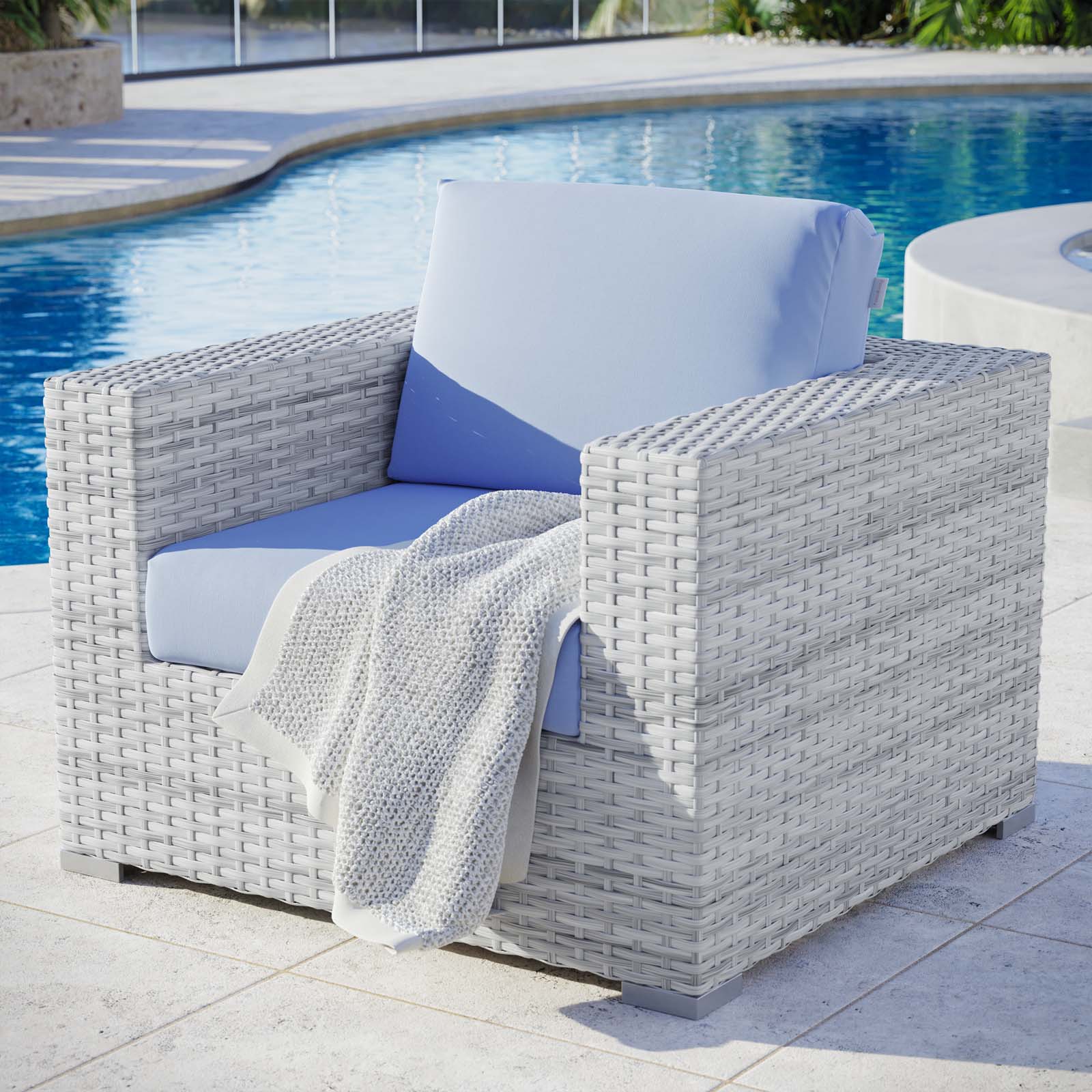 Modway Furniture Modern Convene Outdoor Patio Armchair - EEI-4297