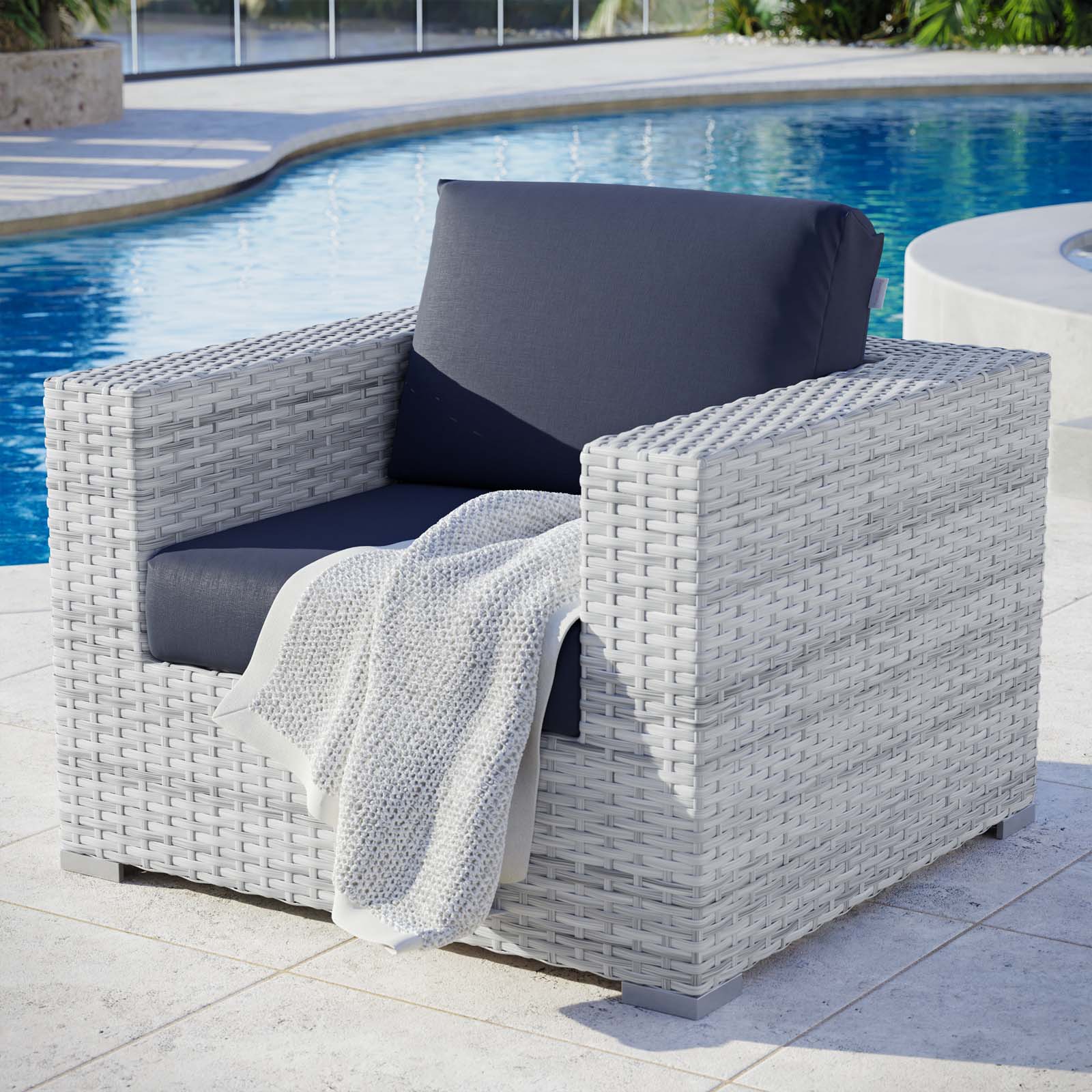 Modway Furniture Modern Convene Outdoor Patio Armchair - EEI-4297