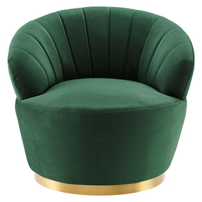 Modway Furniture Modern Billow Tufted Performance Velvet Swivel Chair - EEI-4344