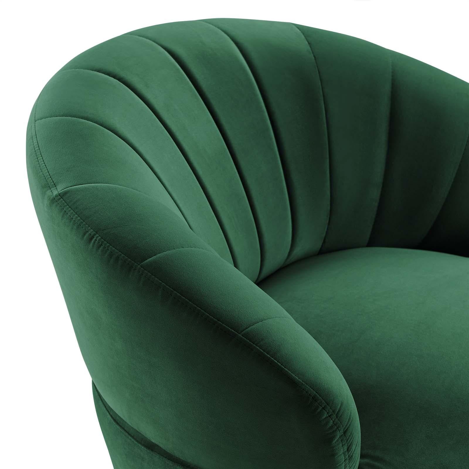 Modway Furniture Modern Billow Tufted Performance Velvet Swivel Chair - EEI-4344